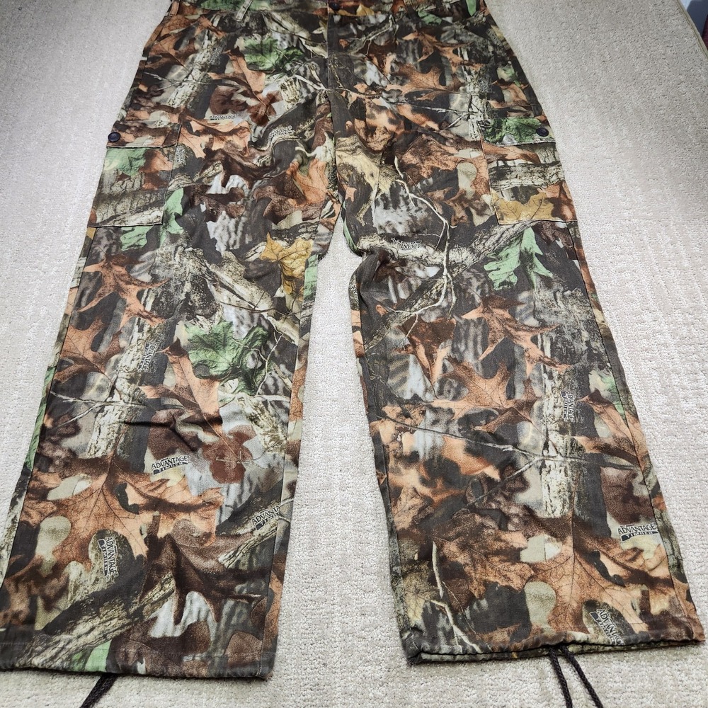 Liberty Camo Cargo Pants Men XL Relaxed Fit Camouflage Hunting Timber Advantage